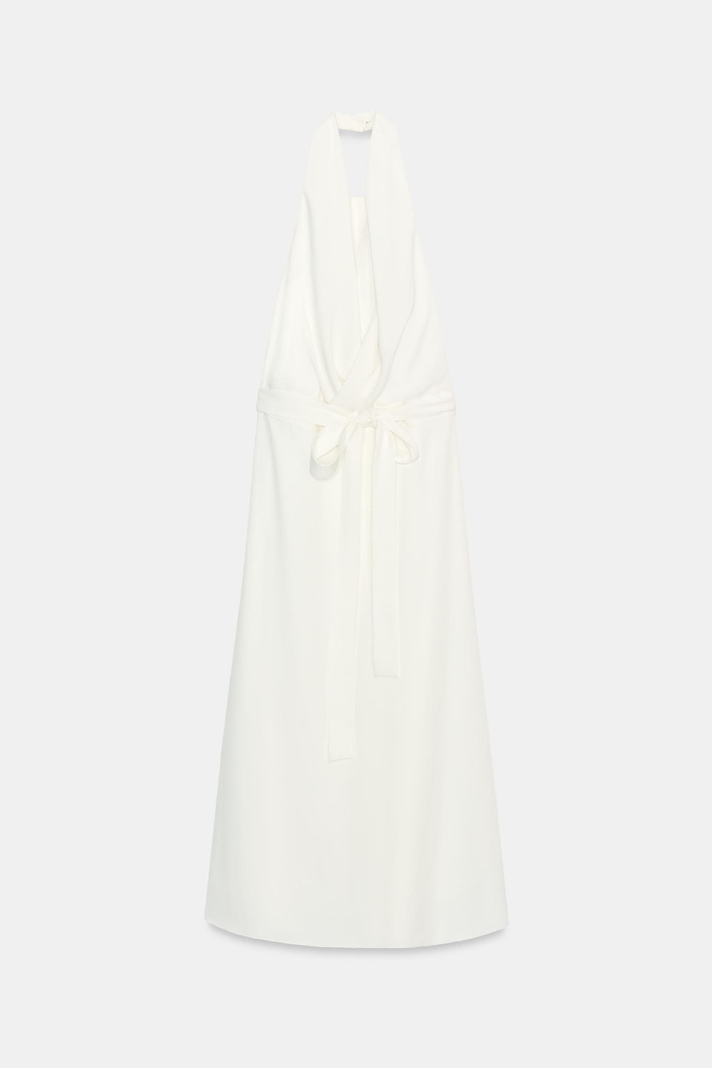 VESTIDO HALTER FLUIDO ZW COLLECTION / Blanco roto - Zara фото 8