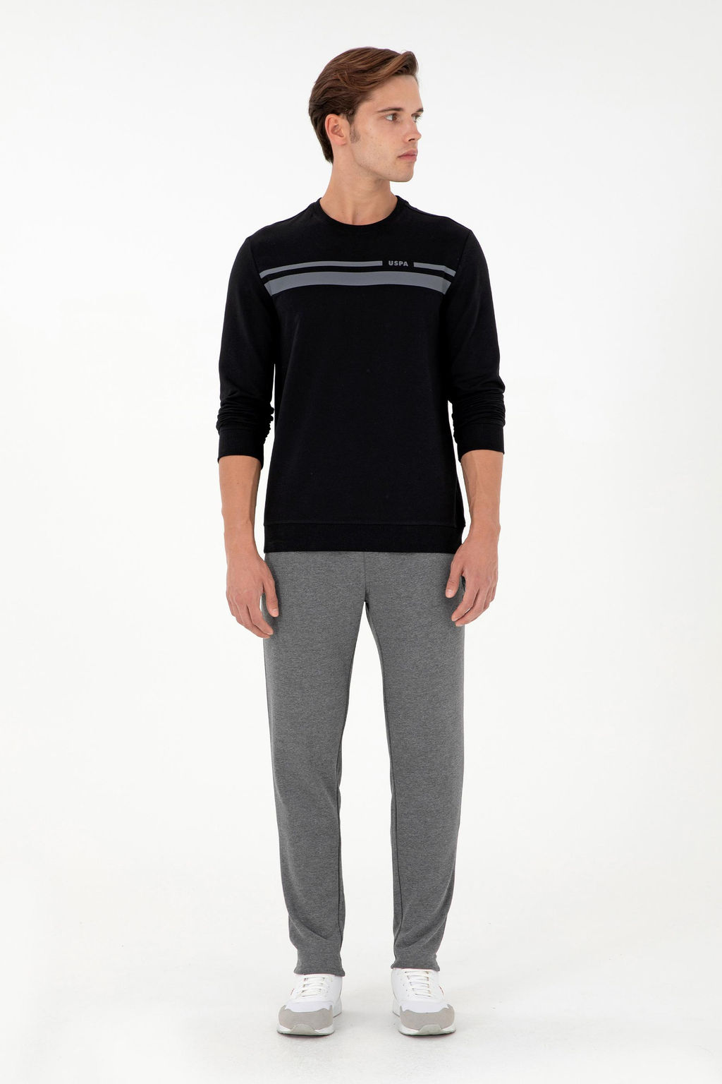 Мужской черный свитшот - U.s. polo assn фото 4