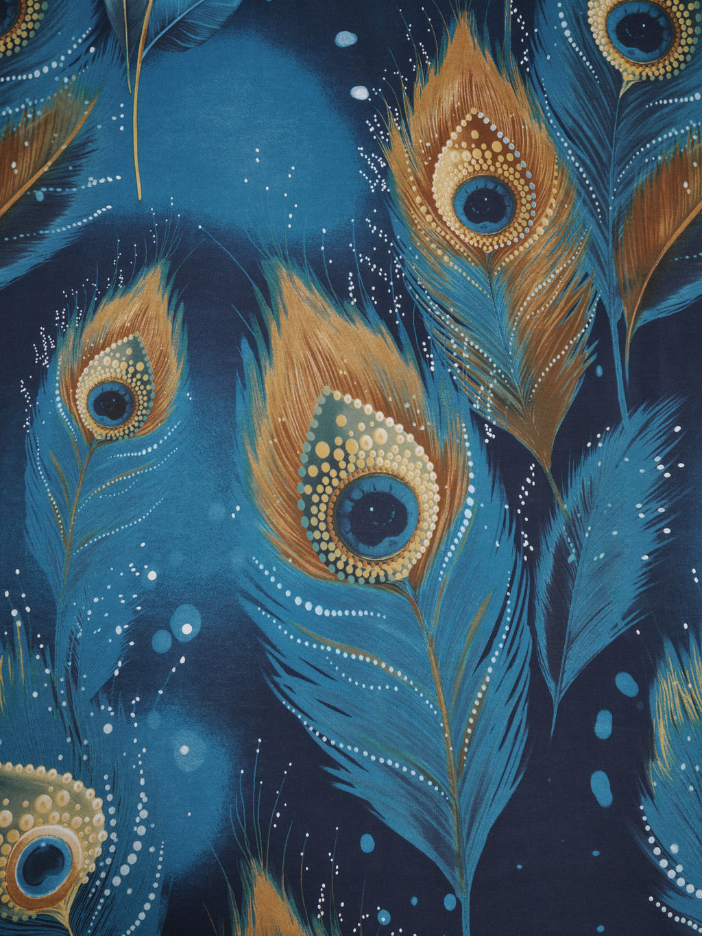 Простыня бязь люкс - Перо павлина 150х215