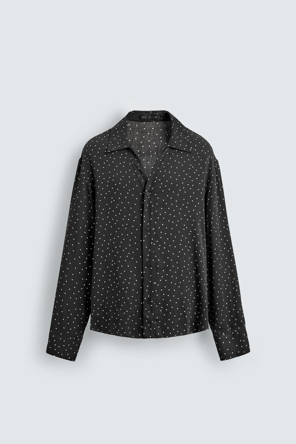 FLOWING POLKA DOT SHIRT - Zara фото 8