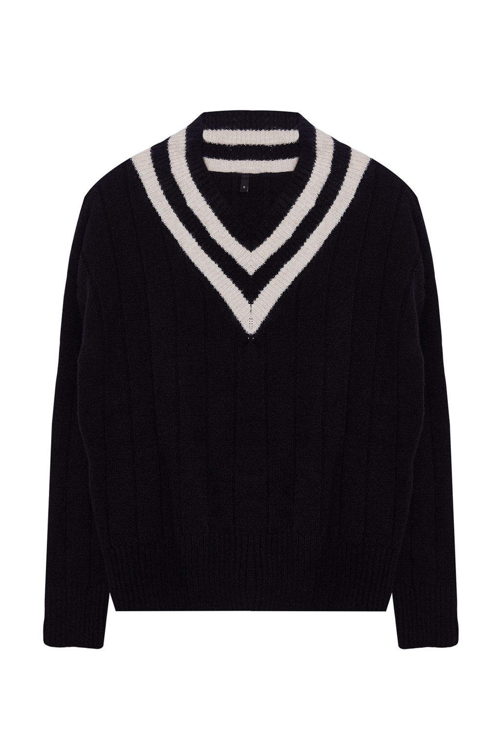 Tas Yumusak Dokulu V Yaka Renk BlokluTriko Kazak TWOAW25KZ00206 - Trendyolmilla фото 13