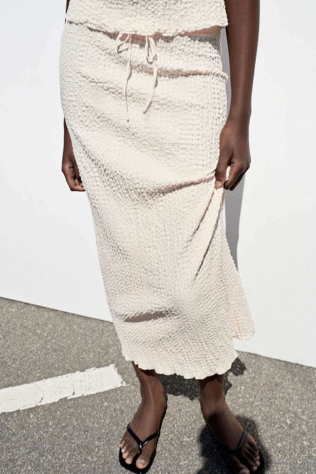 FALDA MIDI TEXTURA / Crudo - Zara фото 10