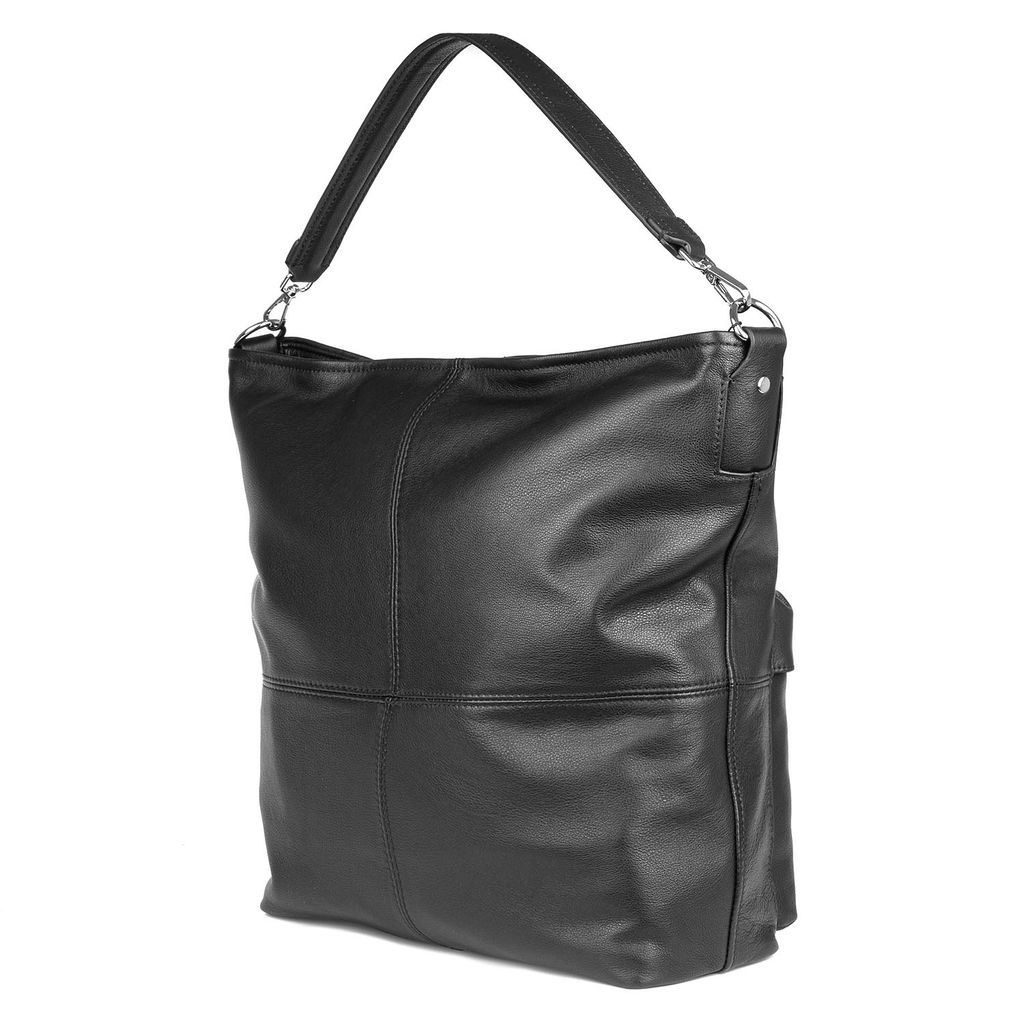 8246-2 black, Женская кожаная сумка, Barcelo Biagi