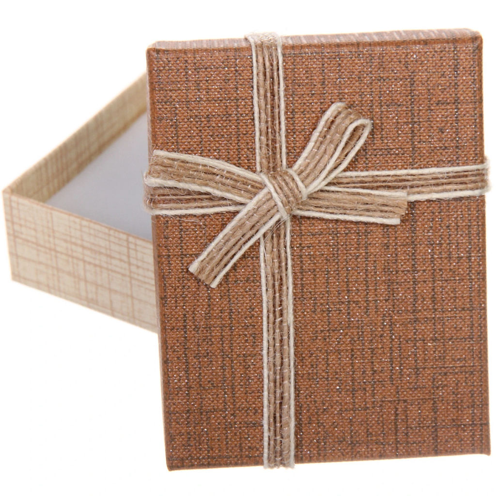 Цена за 4 шт. Коробка подарочная "Moment" 9*7*3 см, Коричневый