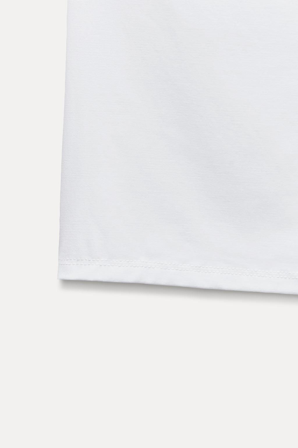 WIDE STRAP POLYAMIDE VEST TOP - Zara фото 8