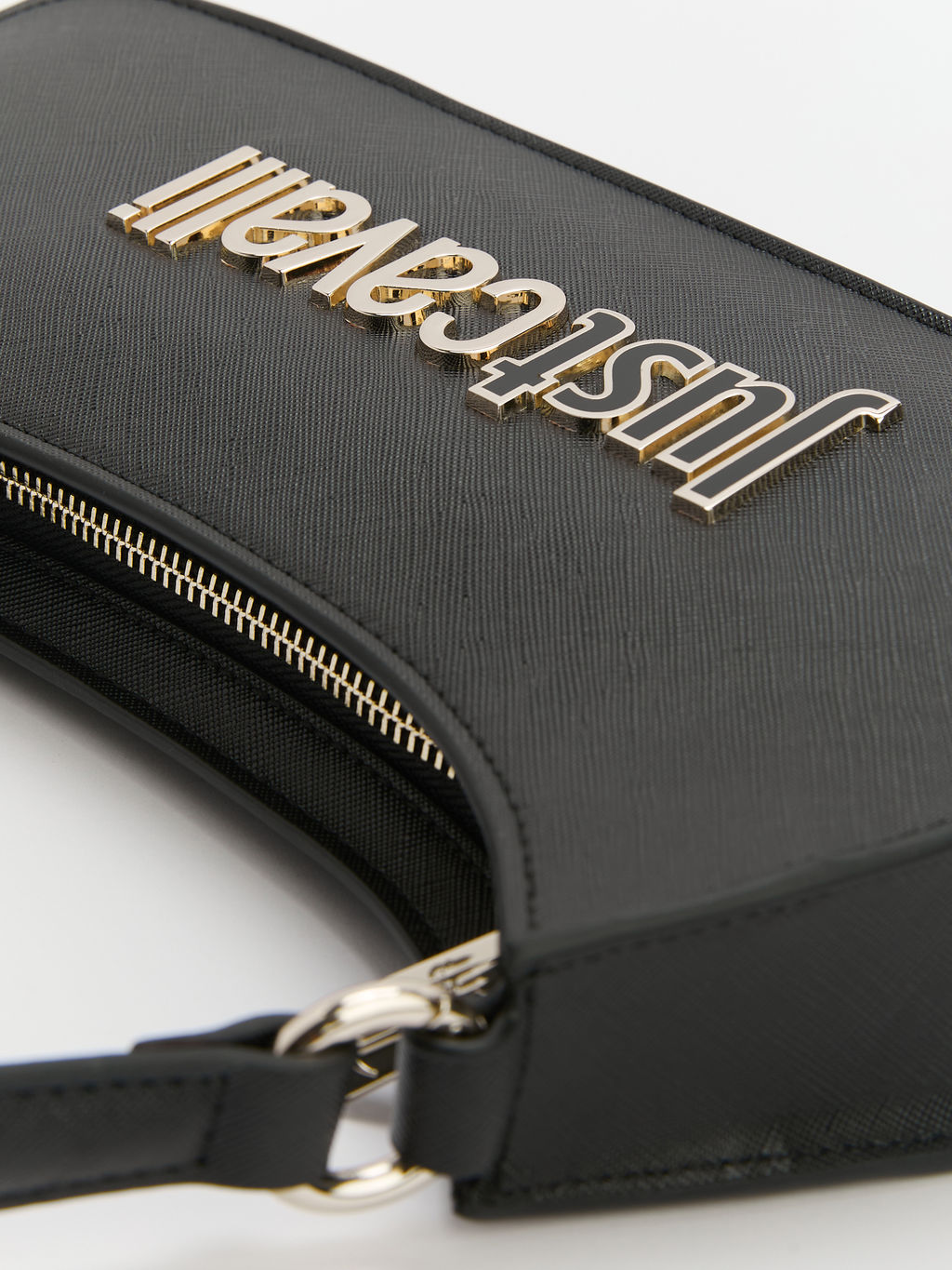 Женская сумка на плечо JUST CAVALLI METAL LETTERING Артикул 4107788, черный  фото 4