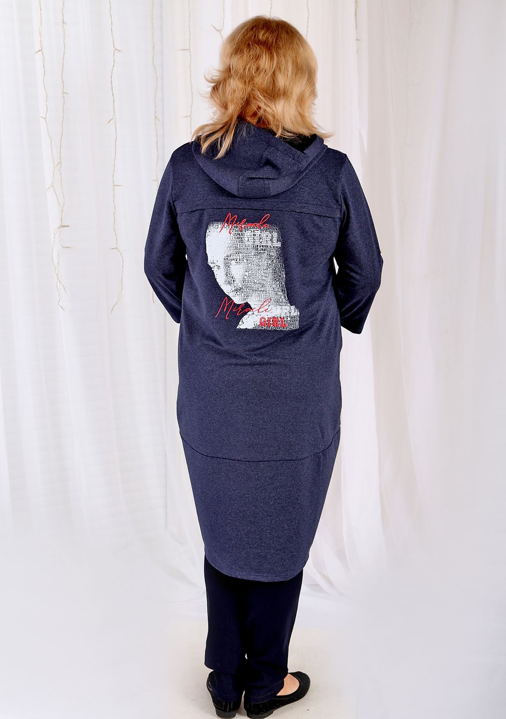 Парка Франческа индиго меланж - Марлен фото 2