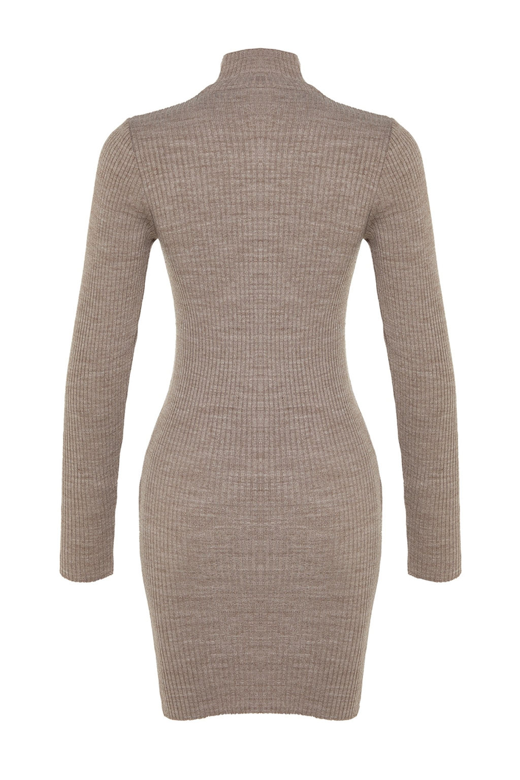 TRENDYOLMILLA Vizon Mini Triko Vucuda Oturan Elbise TWOAW23EL01389 фото 29