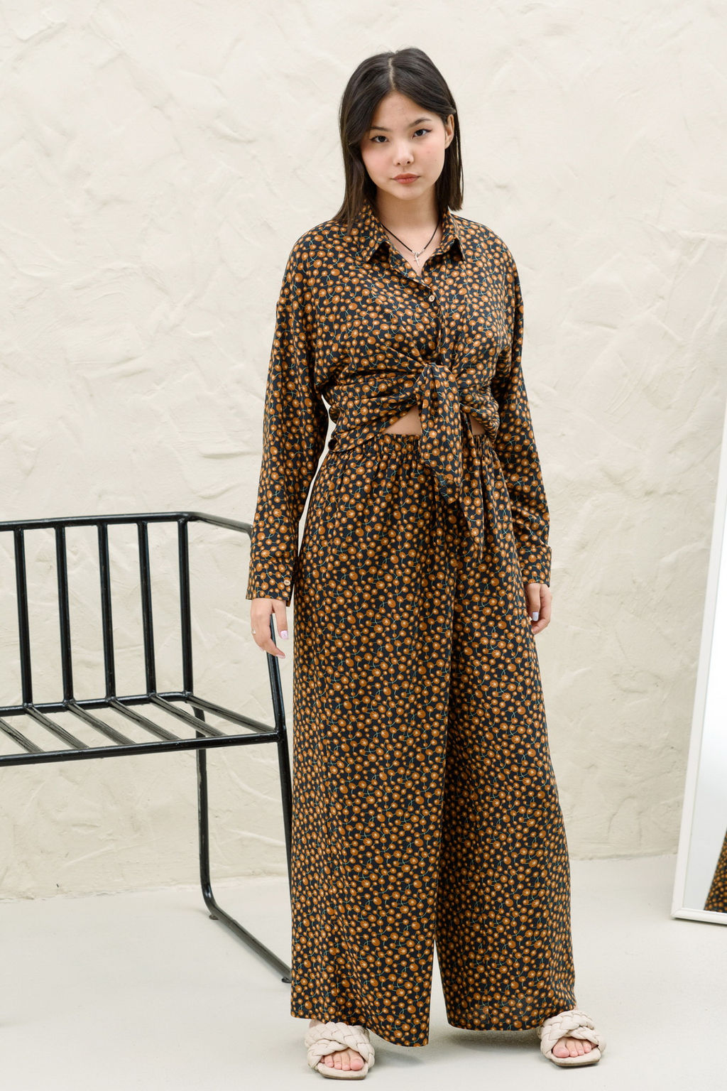 Костюм женский SET001/07/Черный, коричневый - M&G all natural фото 2