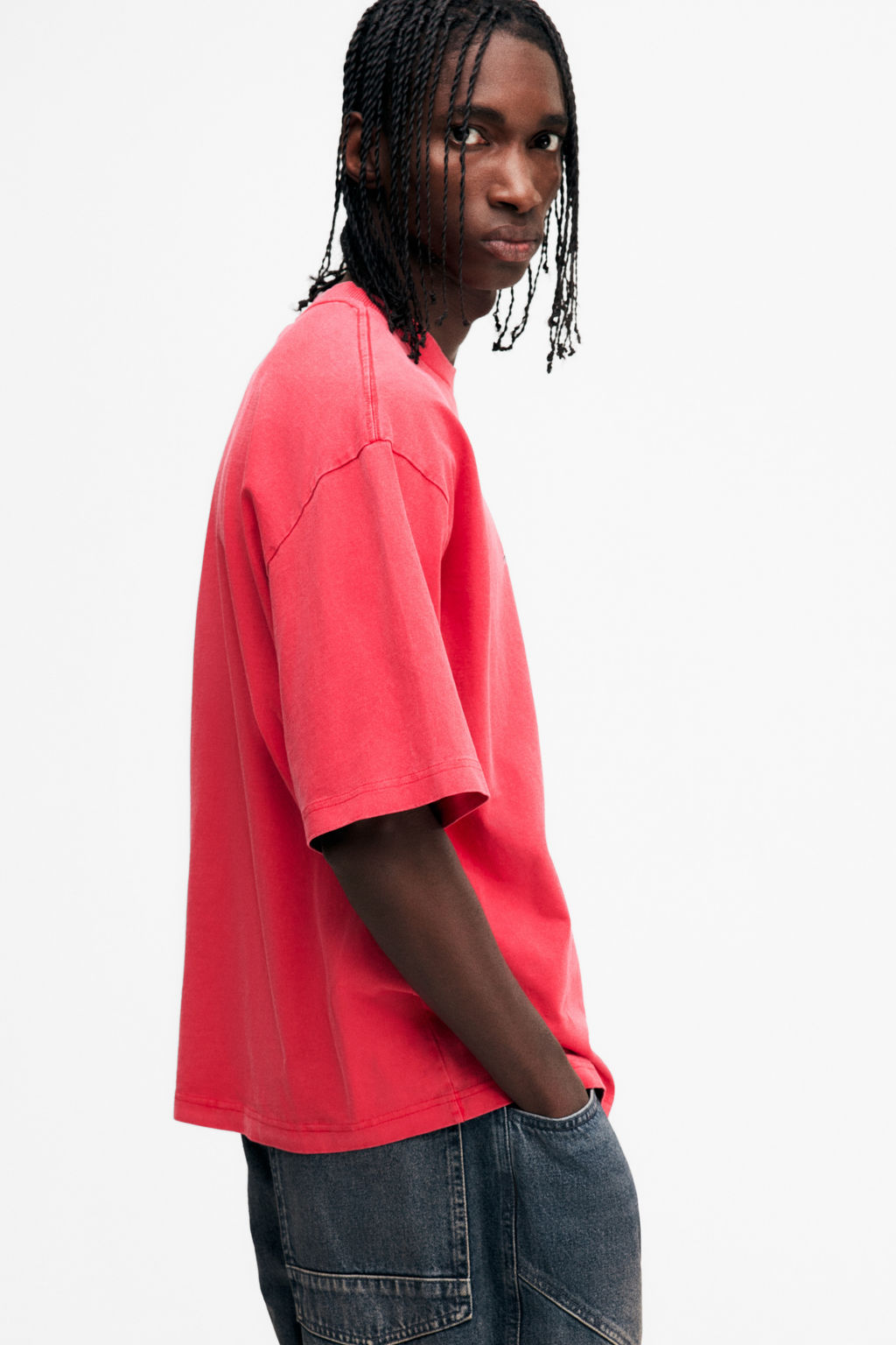 Camiseta con efecto lavado Loose Fit - H&m фото 6