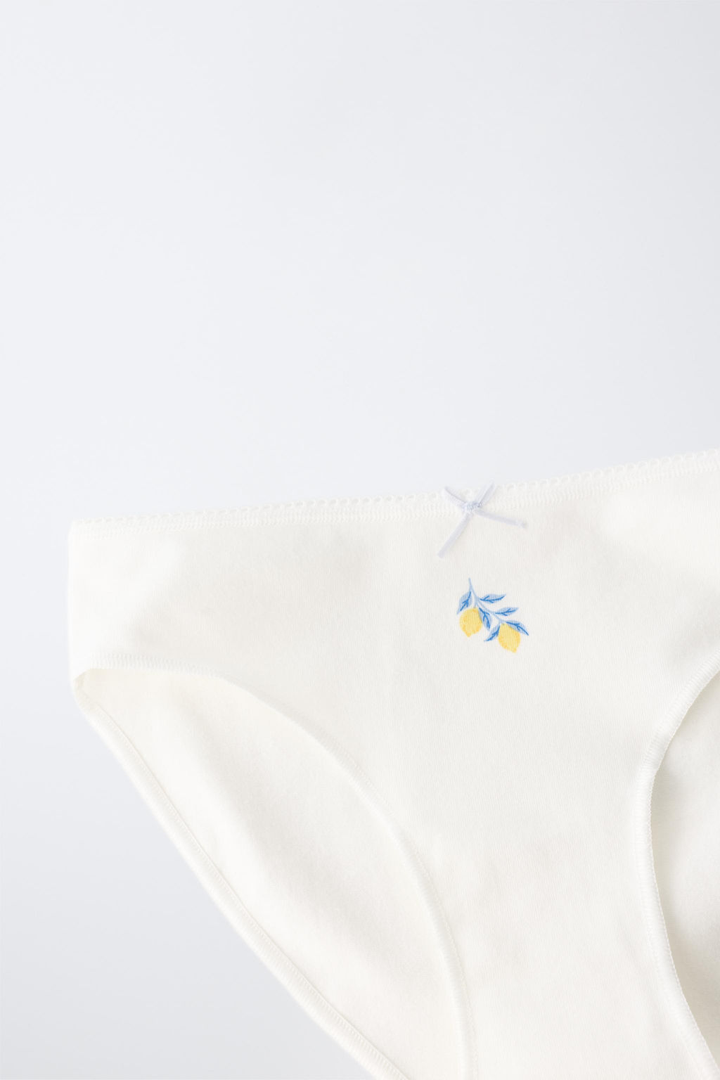 6-14 A?OS/ PACK SEIS BRAGUITAS LIMONES / Azul / Blanco - Zara фото 7