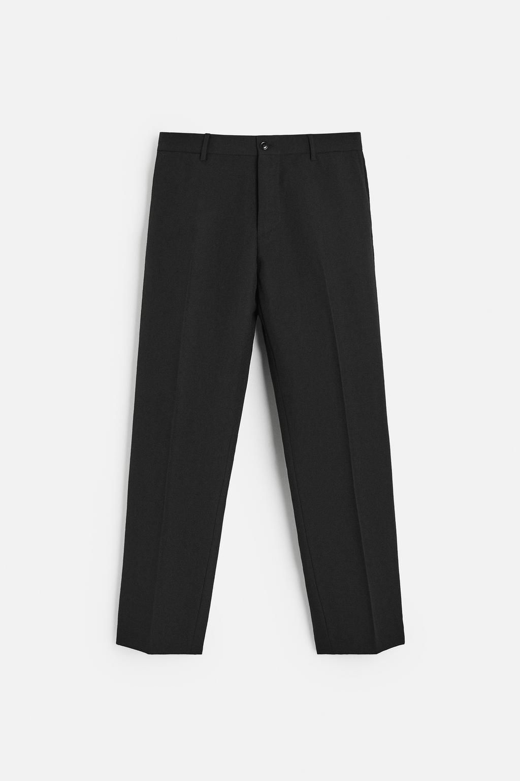 REGULAR FIT WOOL TROUSERS - Zara фото 14