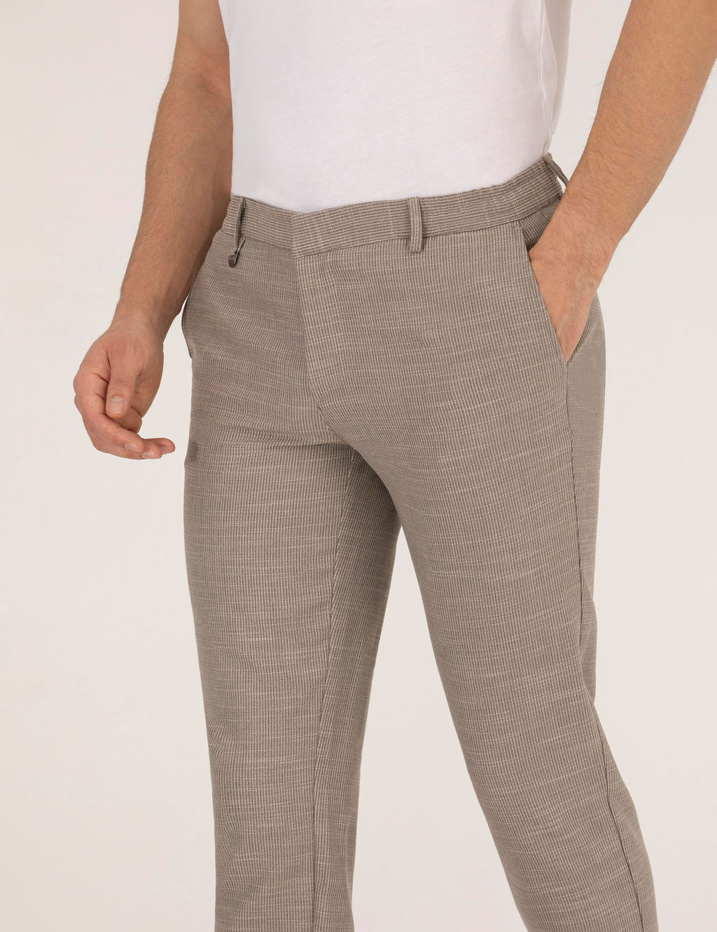 A__k Kahverengi Ex. Slim Fit Kuma_ Pantolon - Pierre cardin фото 5