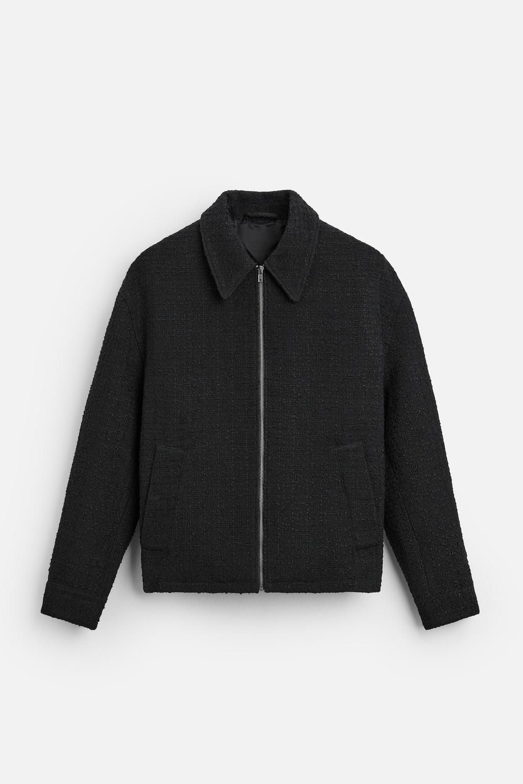 TEXTURED ZIP-UP OVERSHIRT - Zara фото 11
