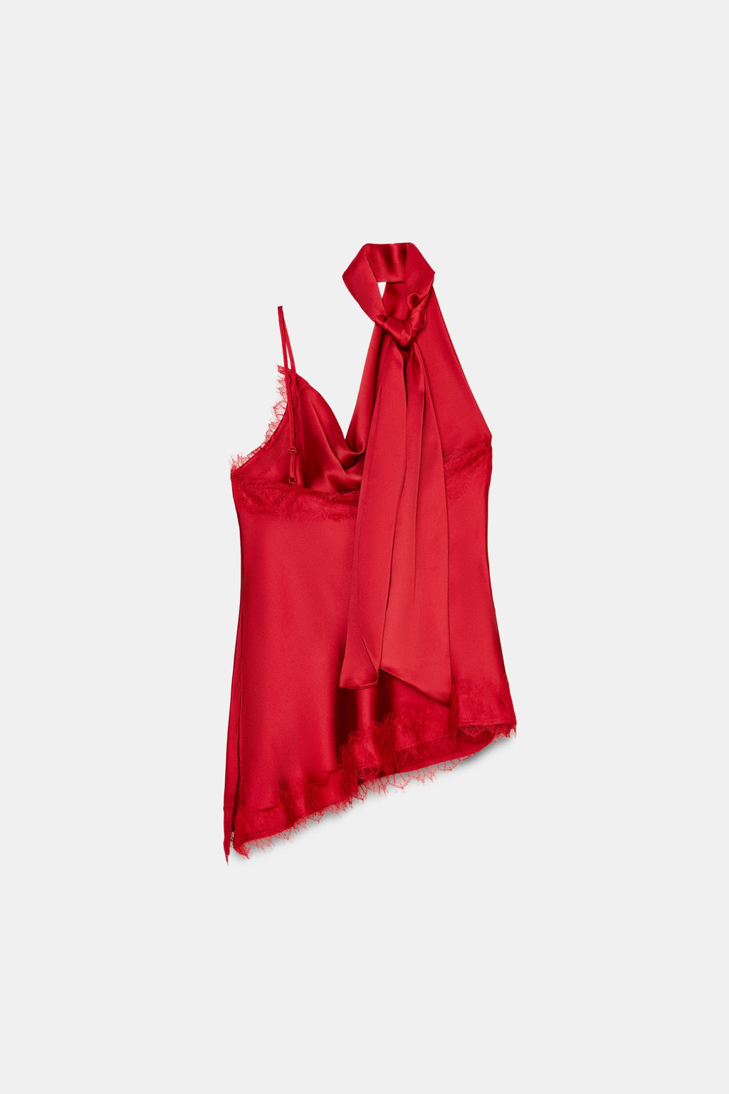 COMBINED LACE-TRIMMED TOP - Zara фото 6