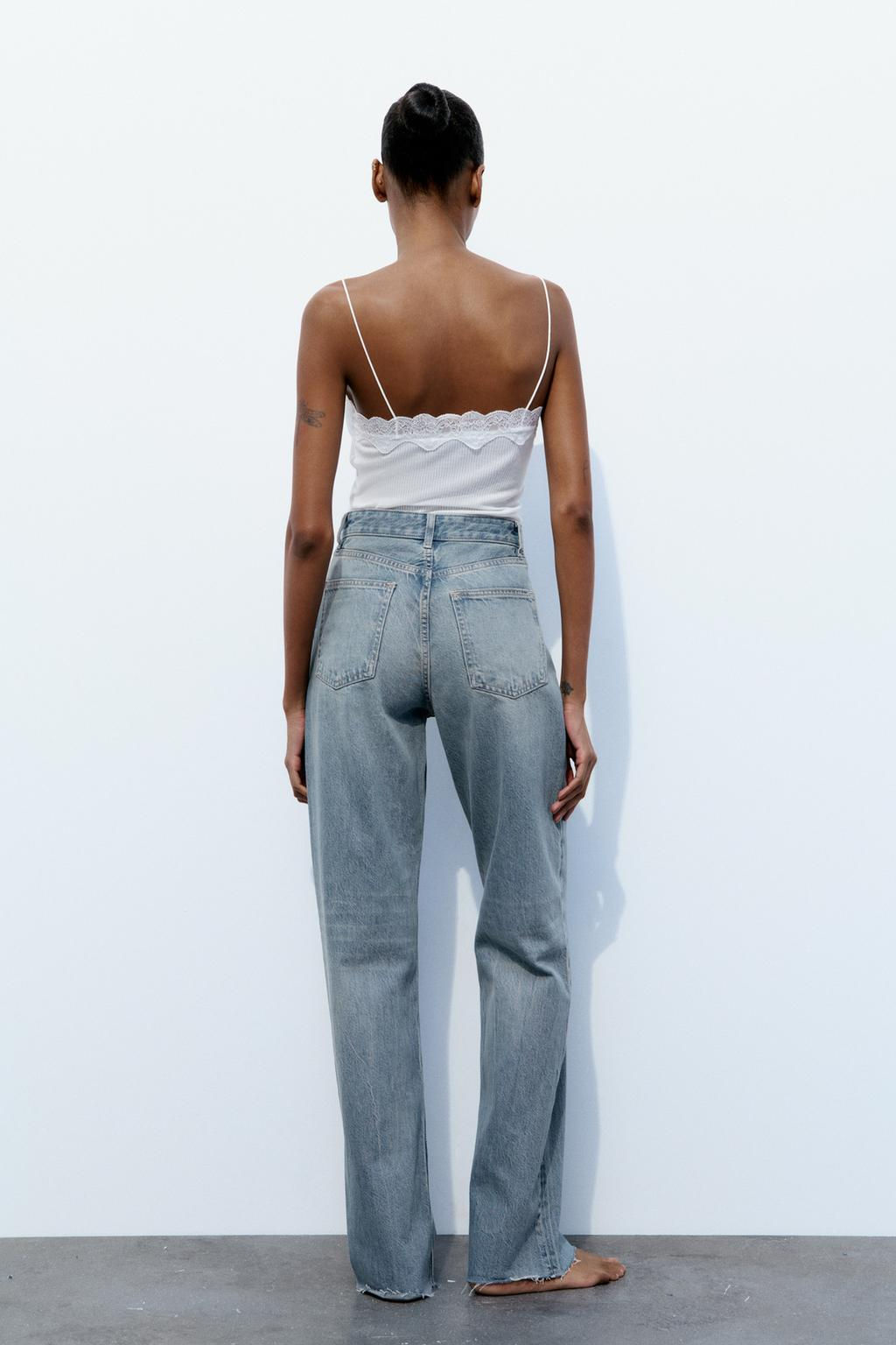 TRF WIDE-LEG HIGH-WAIST JEANS - Zara фото 14