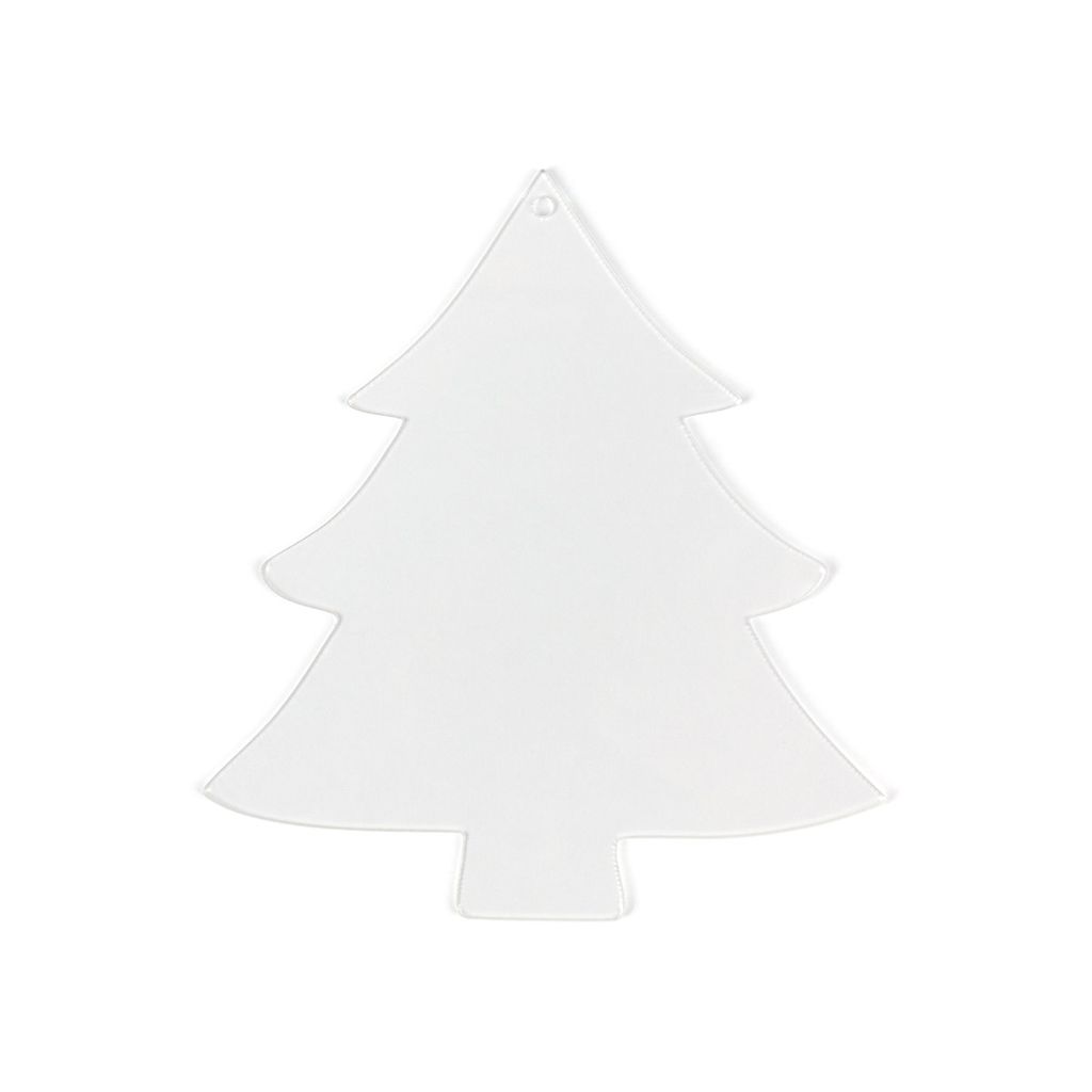 Love2art PLB-014 Заготовка для декорирования елка пластик 12 х 11 х 11 см 10 шт плоская, прозрачный