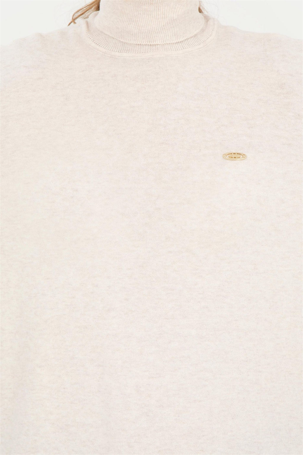 Женский базовый свитер кремового меланжевого цвета - U.s. polo assn фото 6