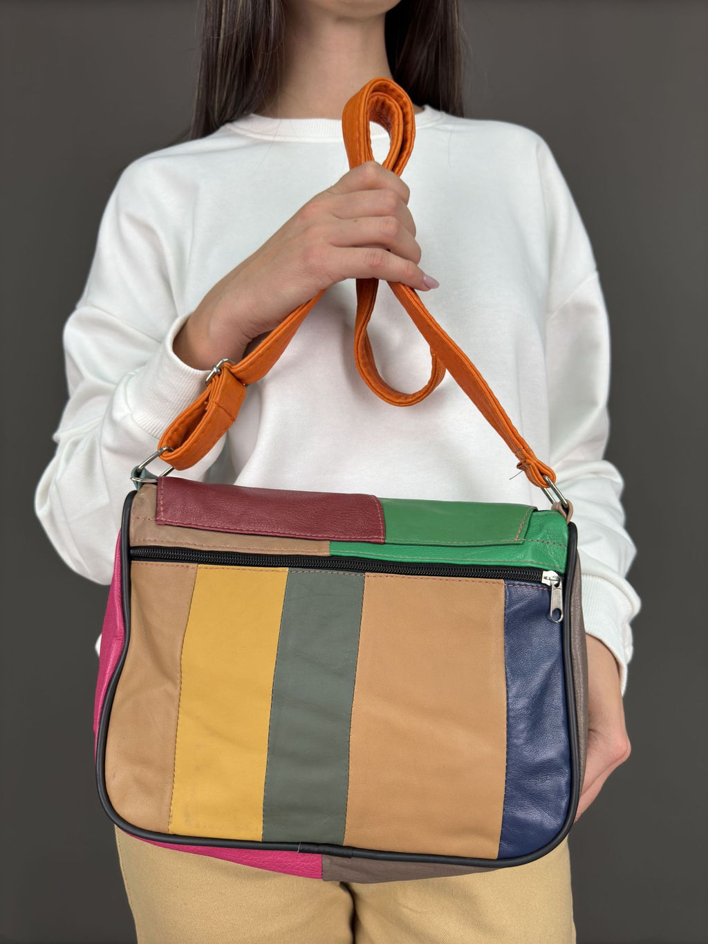 Сумка женская из телячьей кожи