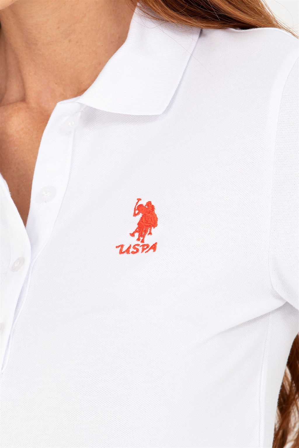 U. S. Polo Assn Женская белая базовая футболка - U.s. polo assn фото 14