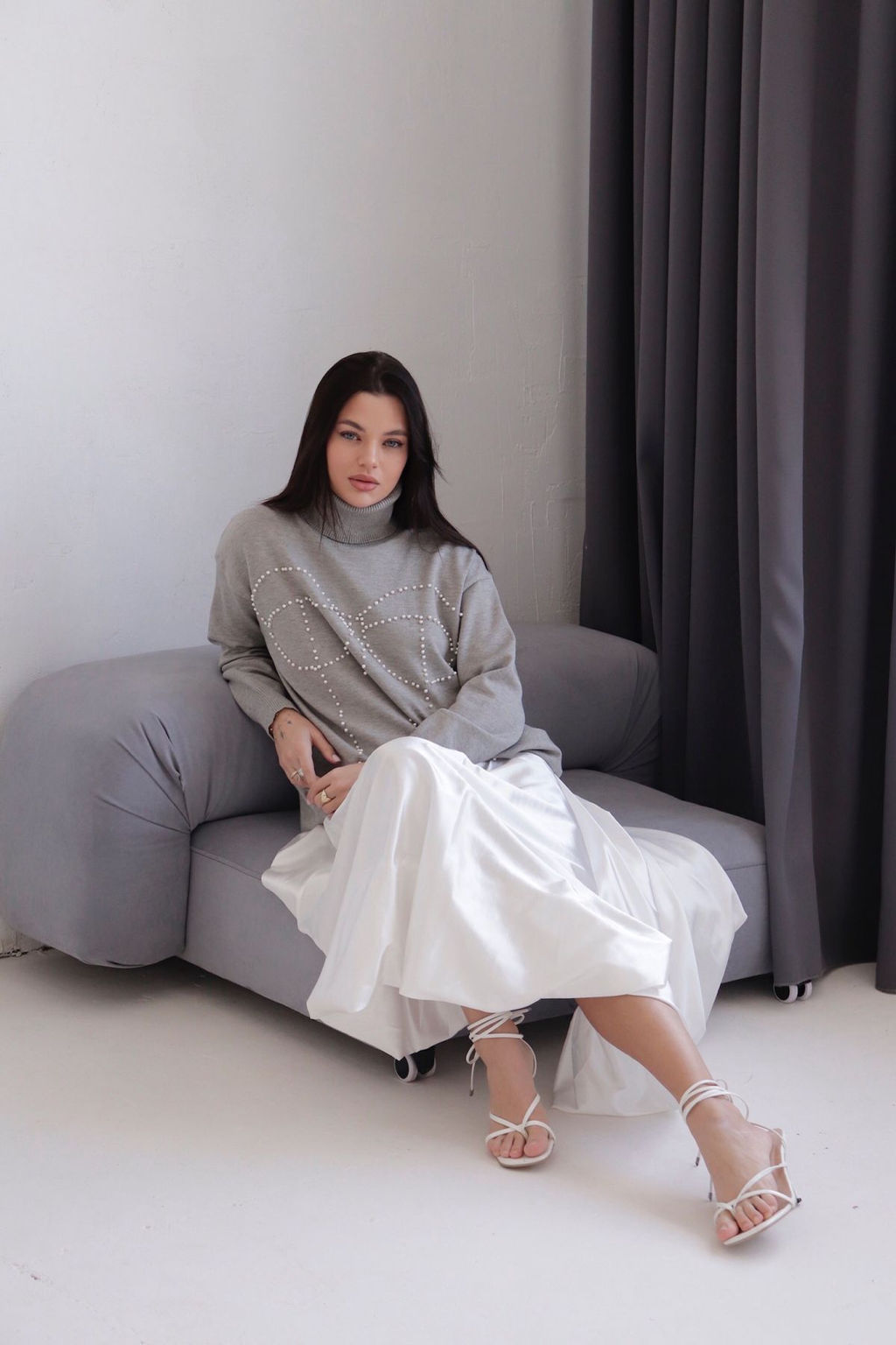 12018 Юбка-баллон белая - Martichelli фото 7