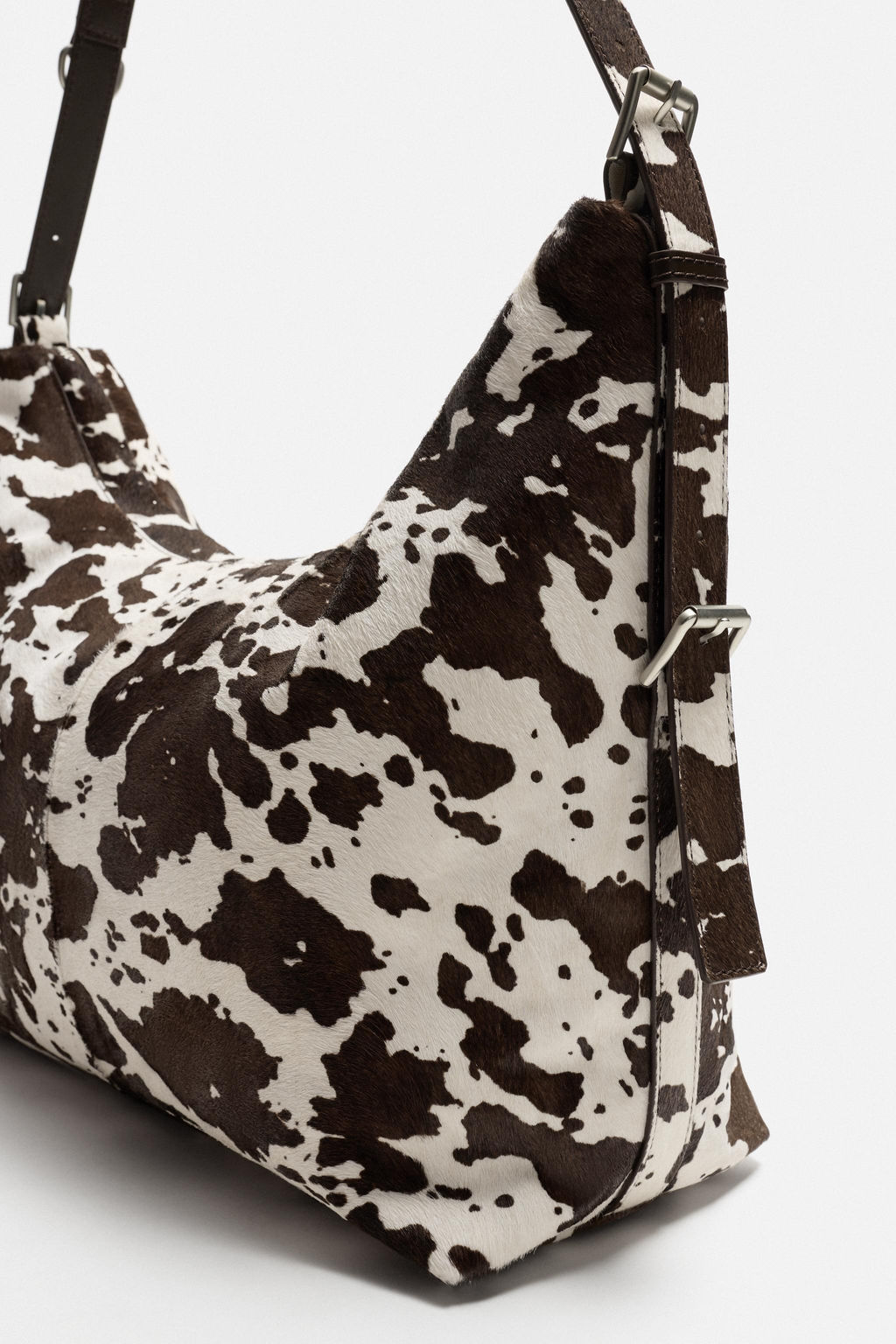 ANIMAL PRINT LEATHER TOTE BAG - Zara фото 5