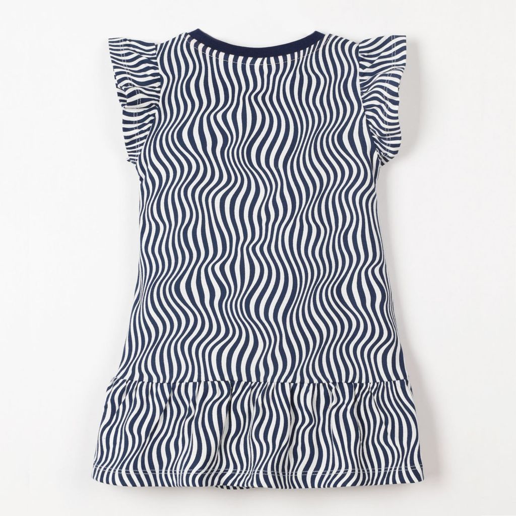 CRB wear/CSKG 62701-41-273 Платье модель туника для девочки, темно-синий/Ex.Cherubino  фото 2