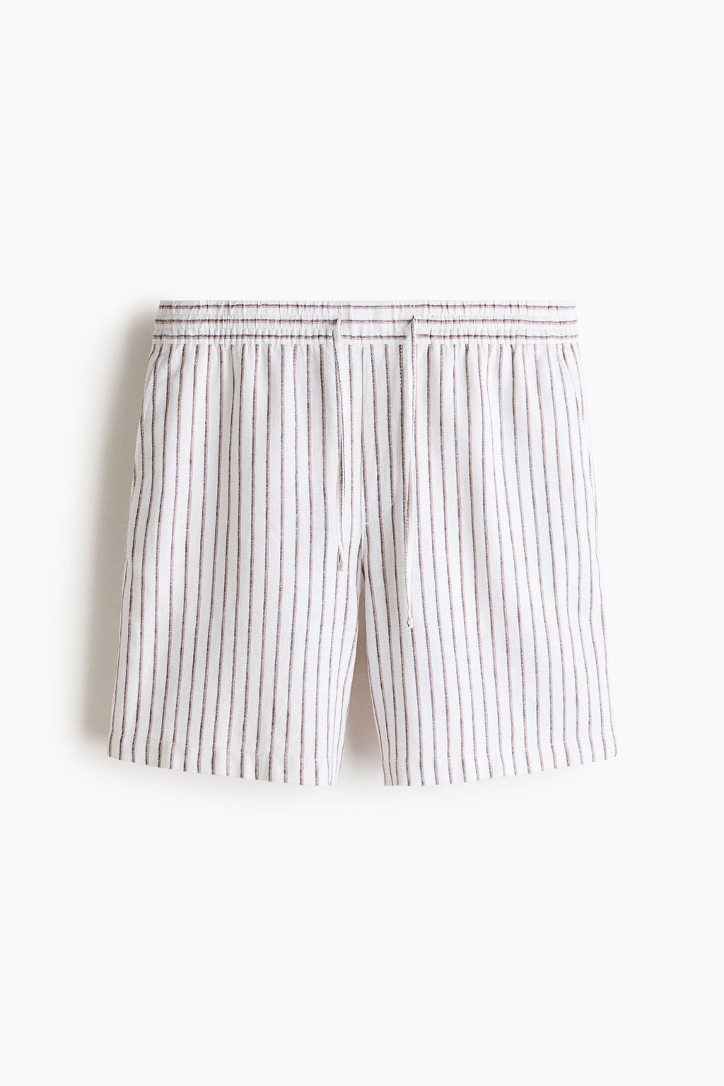 Pantal?n corto en mezcla de lino Relaxed Fit - H&m фото 5