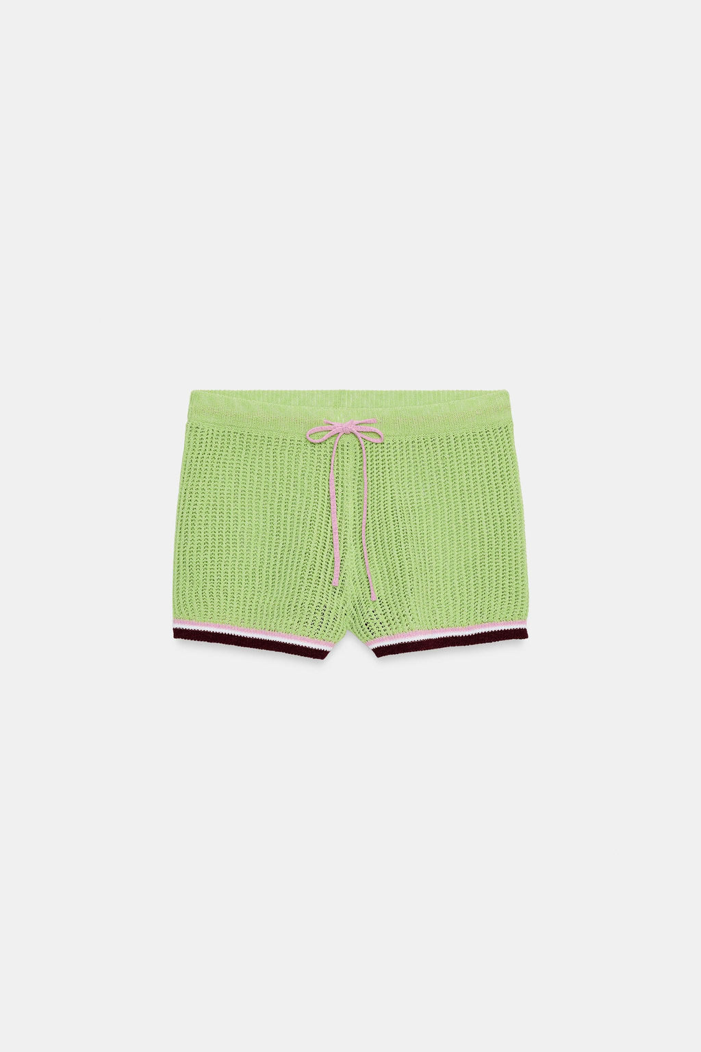 SHORTS PUNTO CINTURA EL?STICA / Verde - Zara фото 5