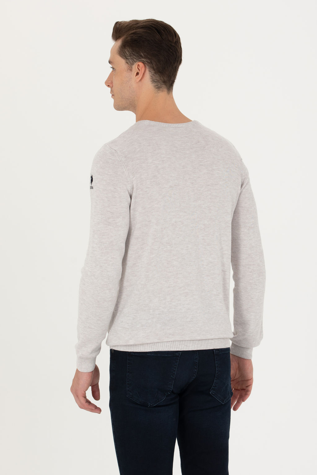 U. S. Polo Assn / Мужской свитер из каменного меланжа - U.s. polo assn фото 19