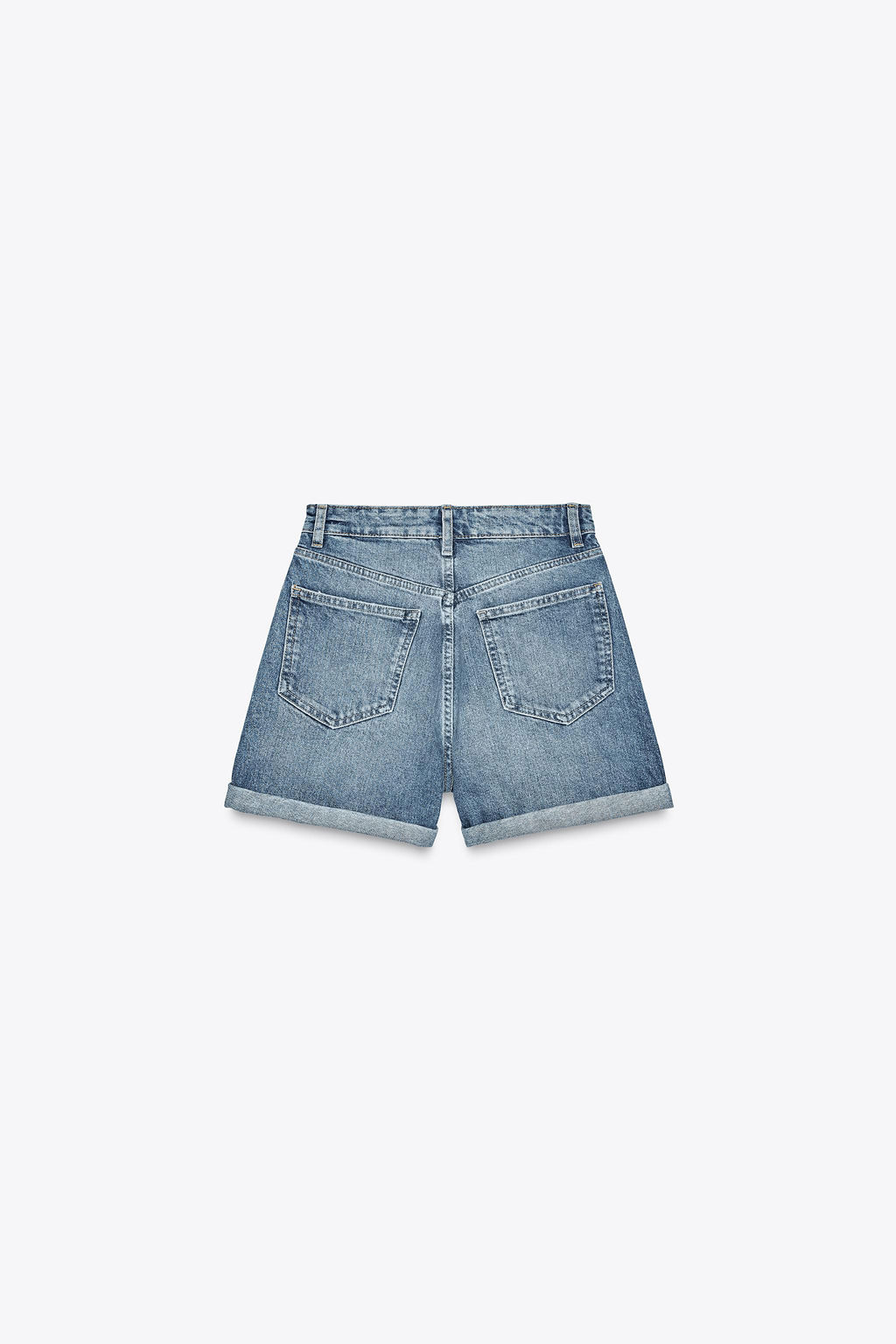 HIGH-WAIST MOM FIT TRF BERMUDA SHORTS - Zara фото 37