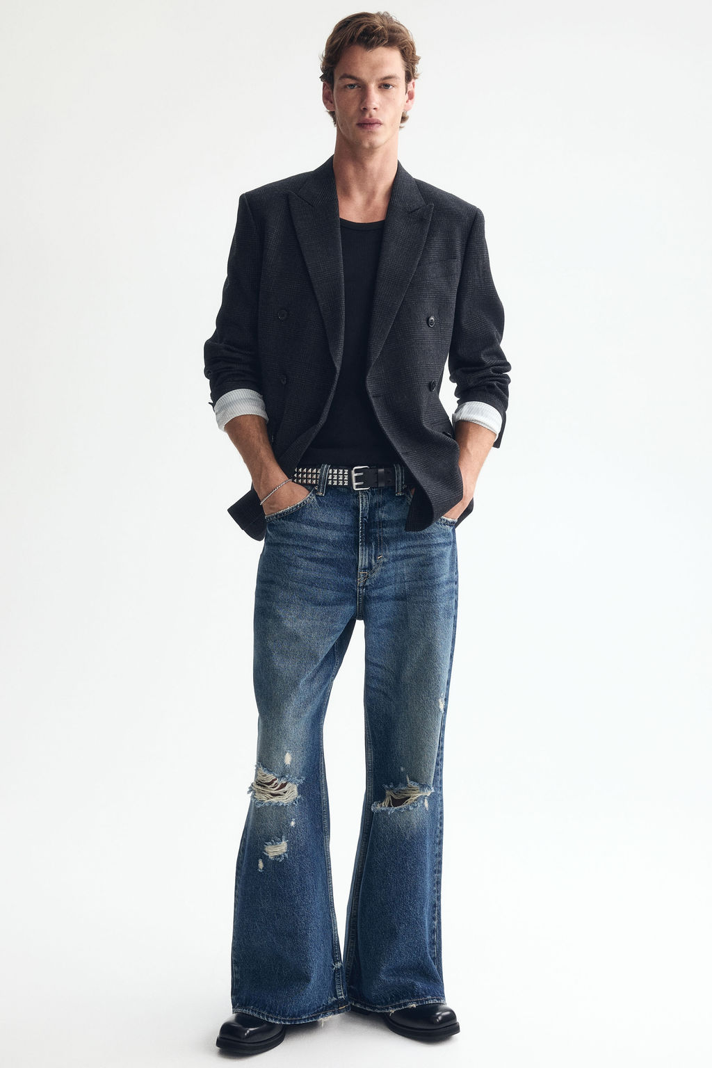 Loose Bootcut Jeans - H&m фото 5