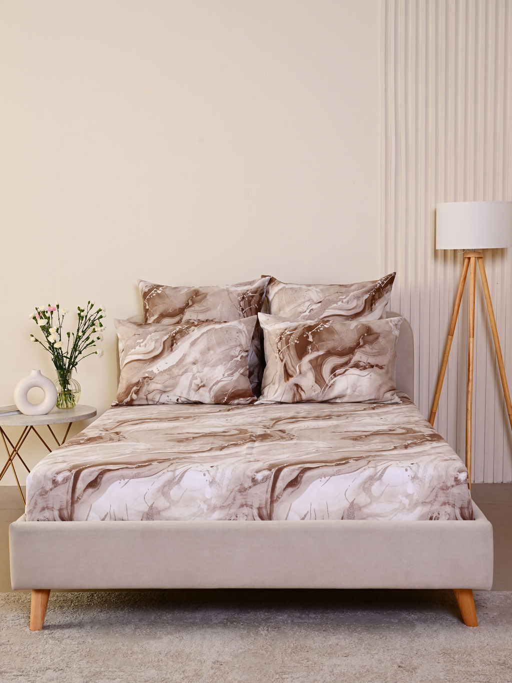 Простыня бязь люкс - Мрамор 150х215