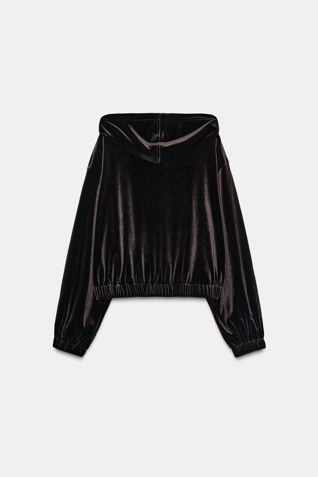 VELVET HOODIE JACKET - Zara фото 7