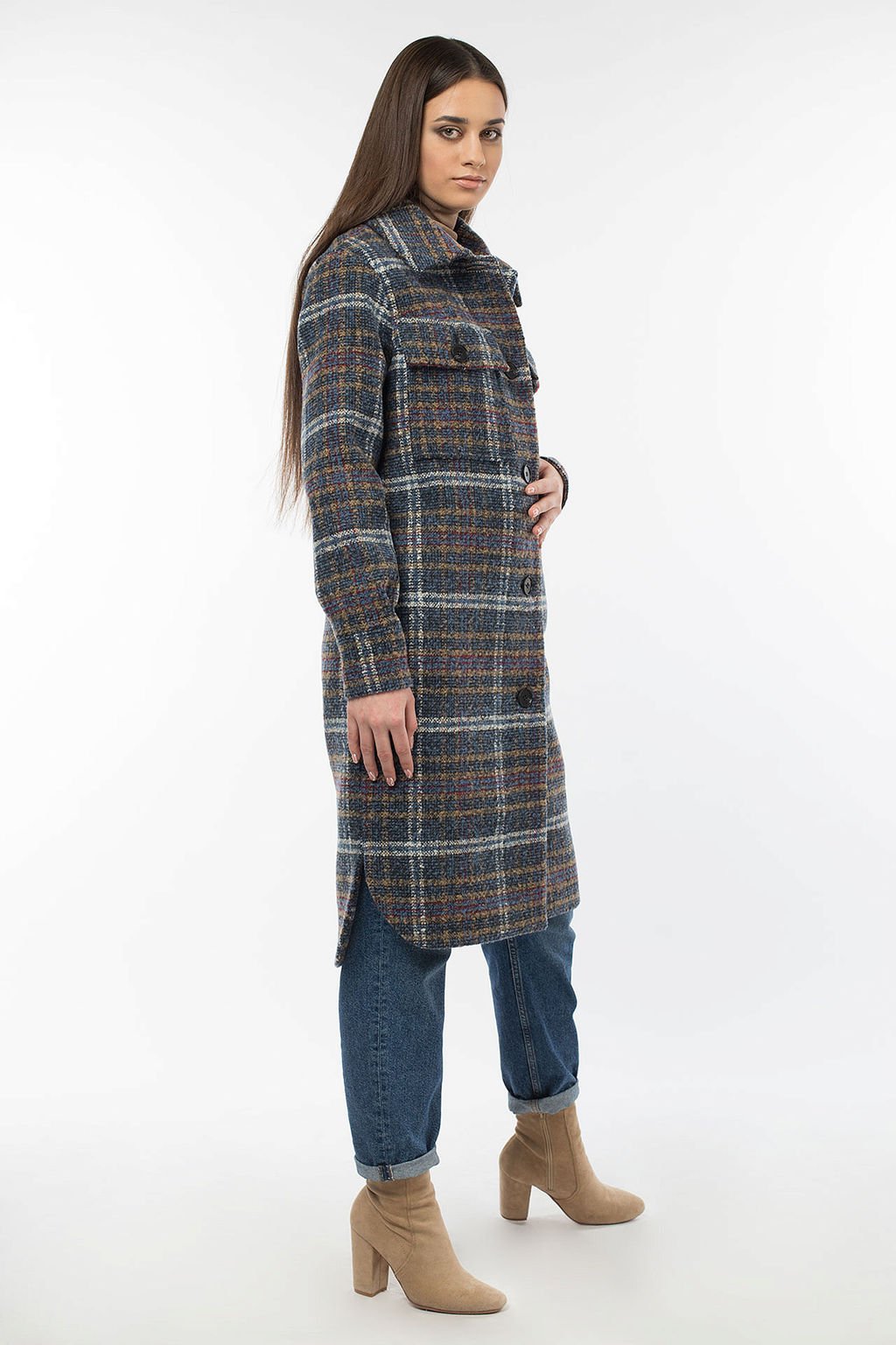 01-10490 Пальто женское демисезонное - El podio фото 4