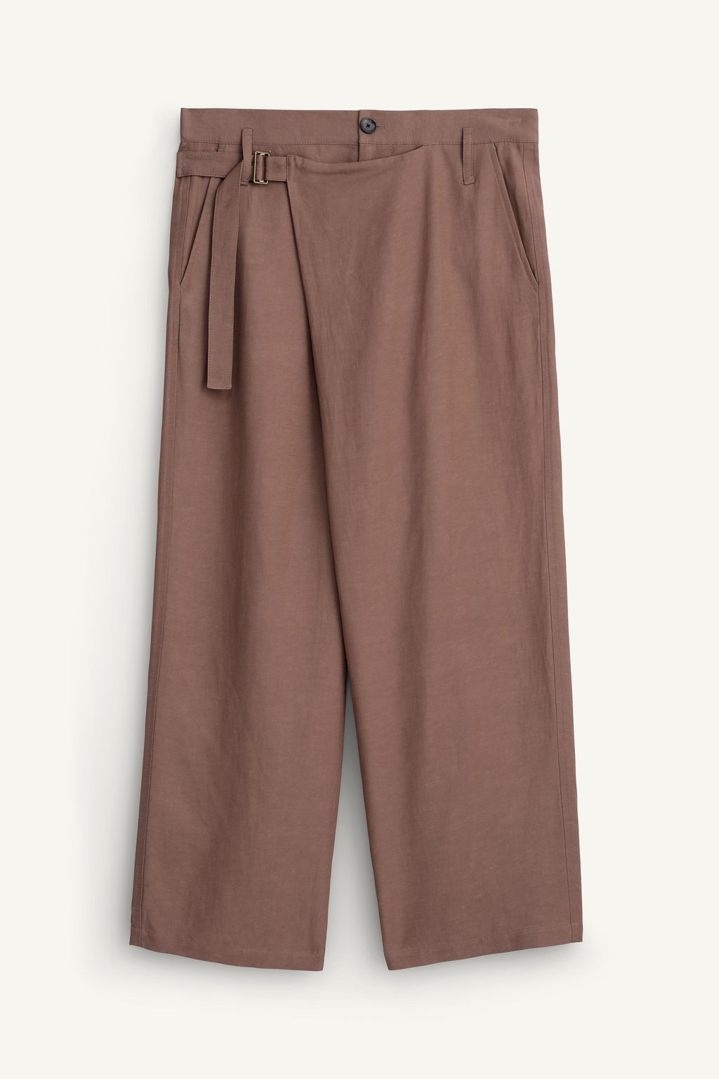 PANTAL?N CRUZADO RELAXED FIT / Gris topo - Zara фото 6