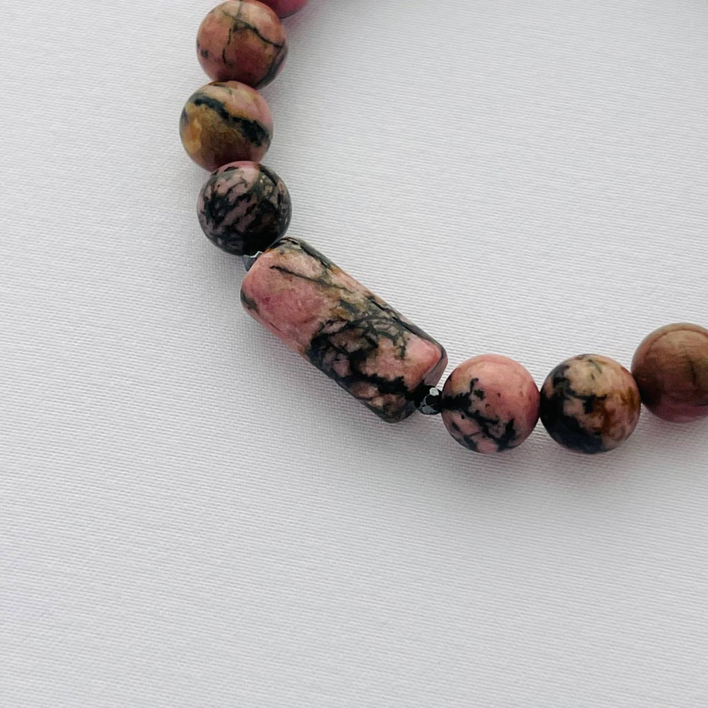 Браслет из Родонита 16,5 см