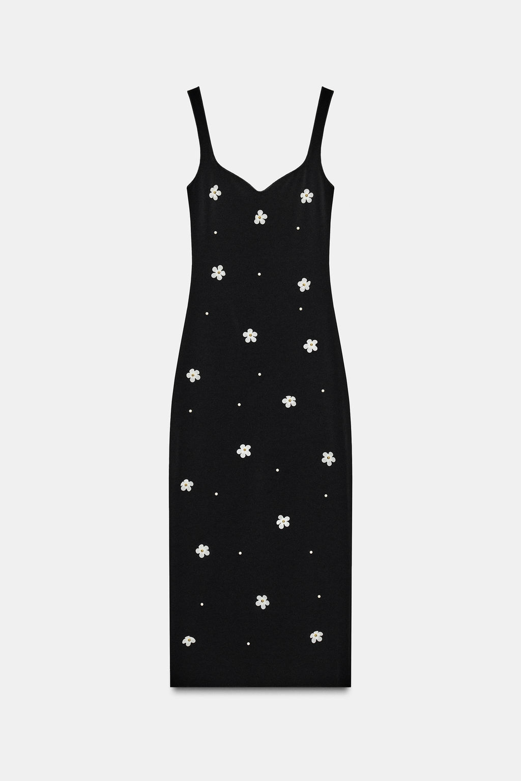 FLORAL STRETCH MIDI DRESS - Zara фото 4