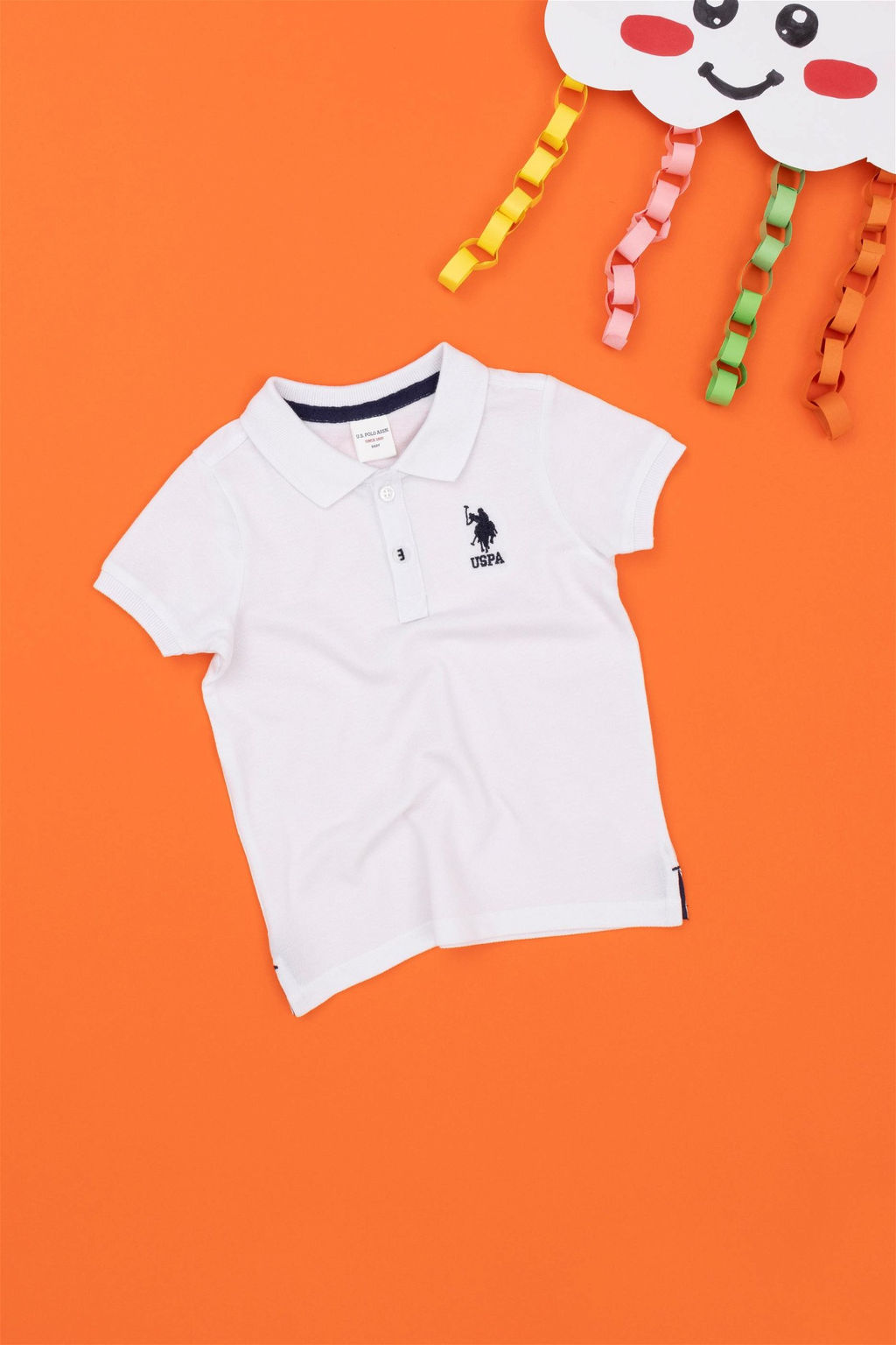 U. S. Polo Assn / Белая базовая футболка для мальчика