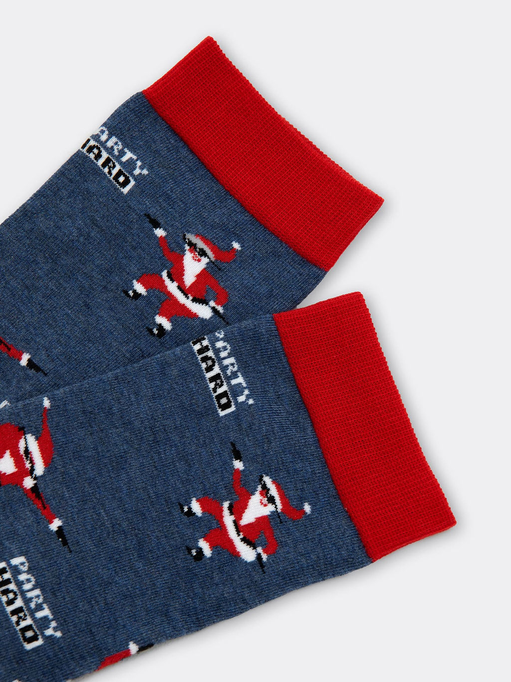 Цена за 5 пар! Носки унисекс с рисунком в виде танцующих дедов Морозов