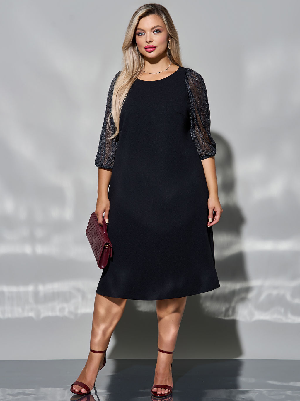 Платье 0218-2 чёрный кварц - Dora фото 134