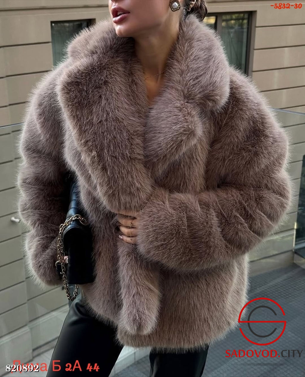 Шуба женская из искусственного меха - Bruno фото 2