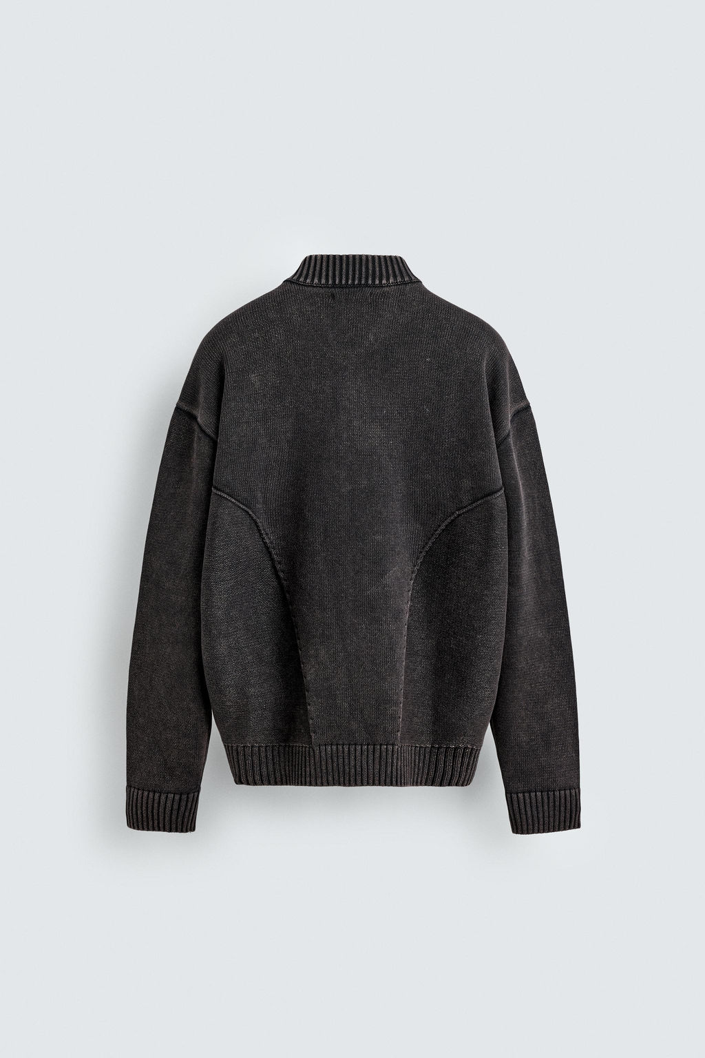 WASHED KNIT BOMBER JACKET - Zara фото 7
