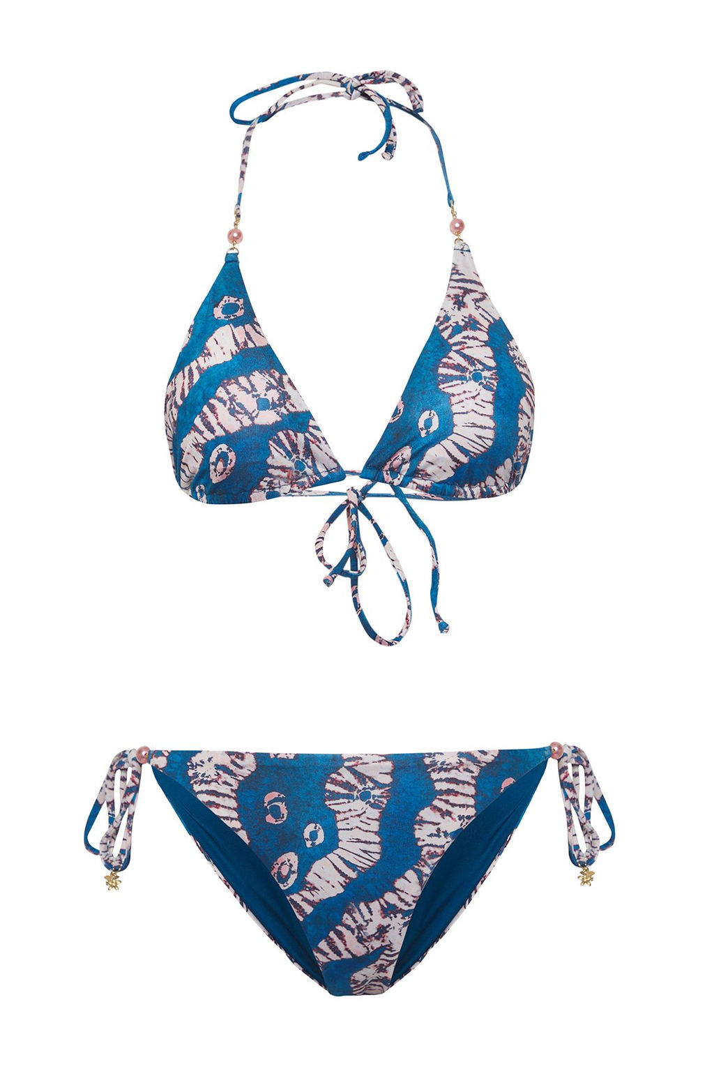 TRENDYOLMILLA Soyut Desenli Ucgen Aksesuarl? Regular Bikini Tak?m? TBESS25BT00025 фото 9