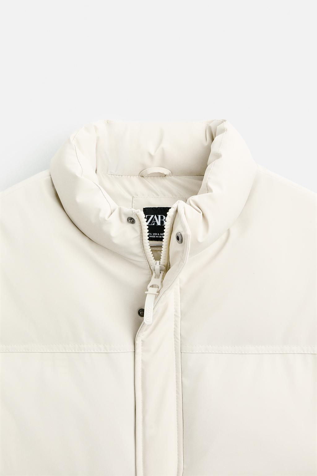 RUBBERISED PUFFER GILET - Zara фото 9