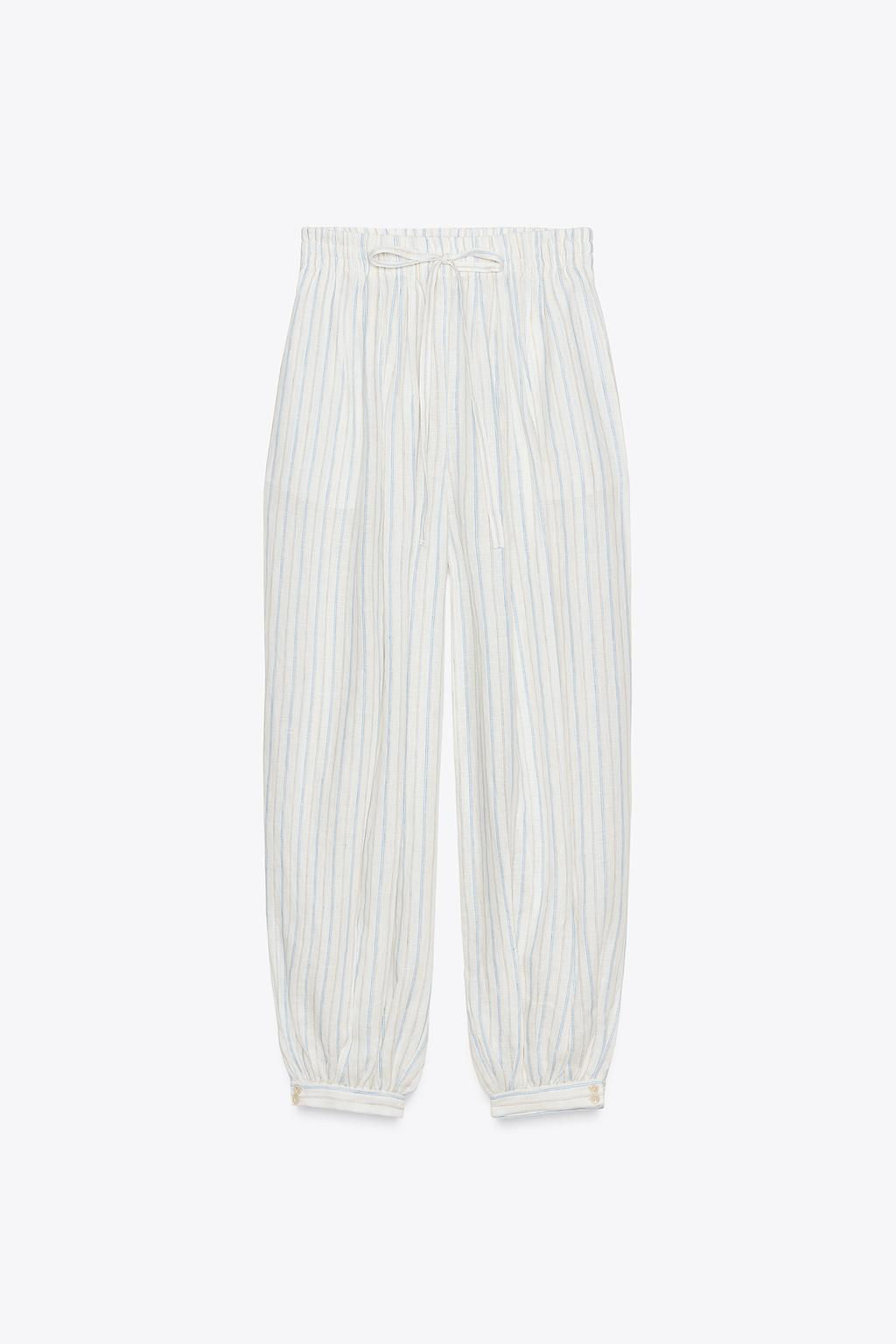 ZW COLLECTION STRIPED BALLOON TROUSERS - Zara фото 5