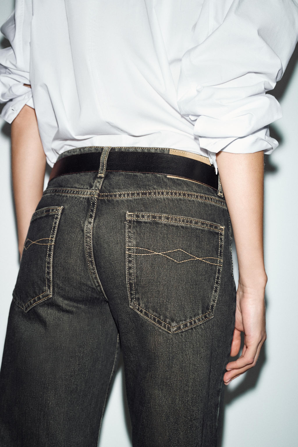 Z1975 WIDE-LEG LOW-RISE JEANS - Zara фото 14