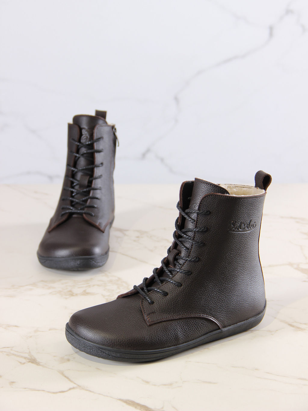 Босоногие ботинки barefoot зимние натуральная кожа - Ed'art фото 2