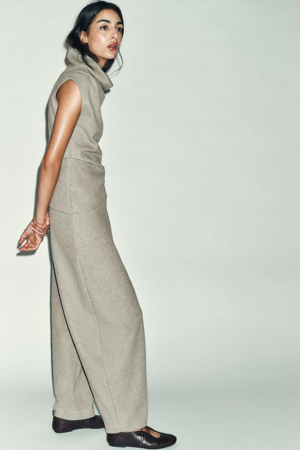 WRAPOVER TROUSERS WITH BUTTON - Zara фото 13