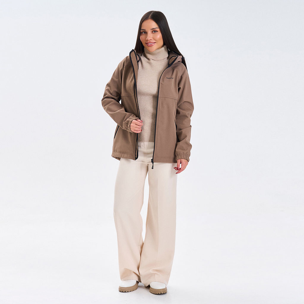 RODOS Ветровка softshell женская демисезон М-312 Какао